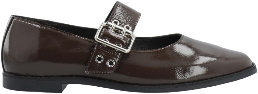 Casdiana Single Strap Ballerina Nappa Lak