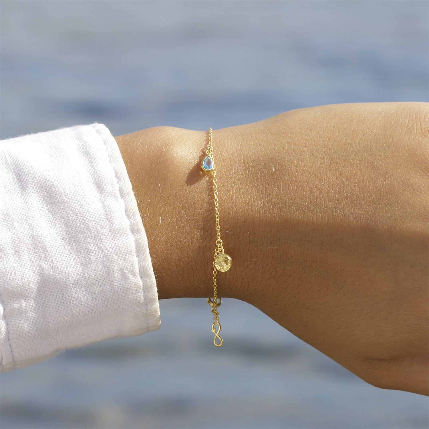 Planet Bracelet Vermeil (925 Sterling Silver Gold Plated 2. 5 Micron)