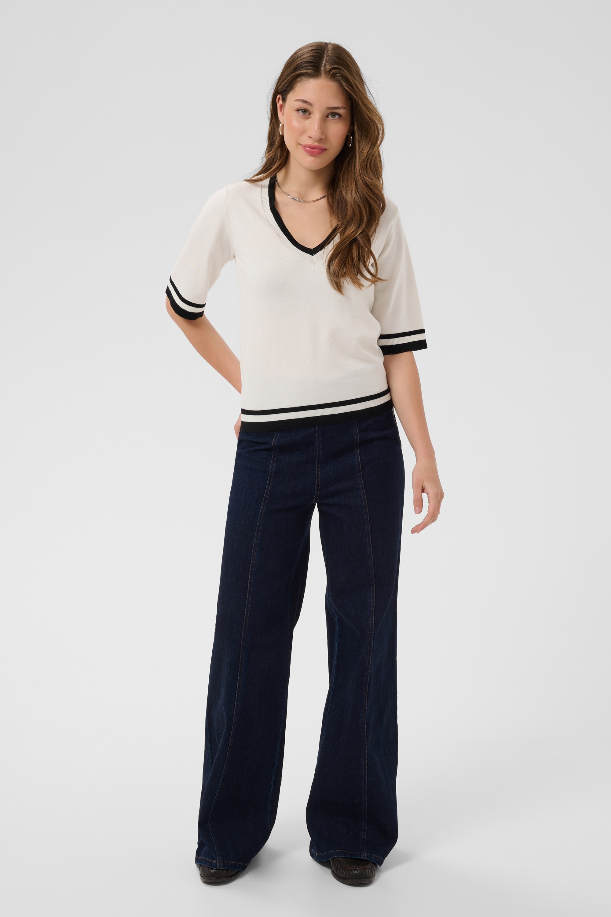 Milasz Vneck SS Contast Pullover