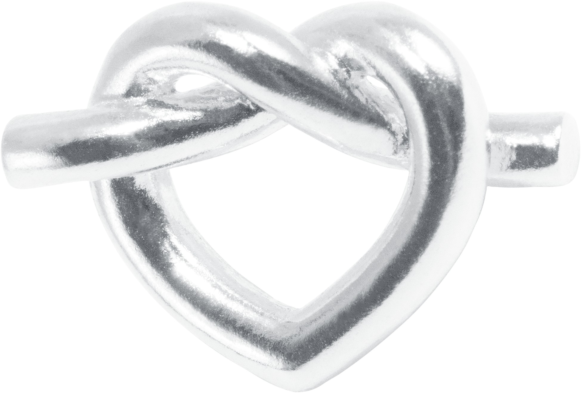 Big Tied Heart Stud