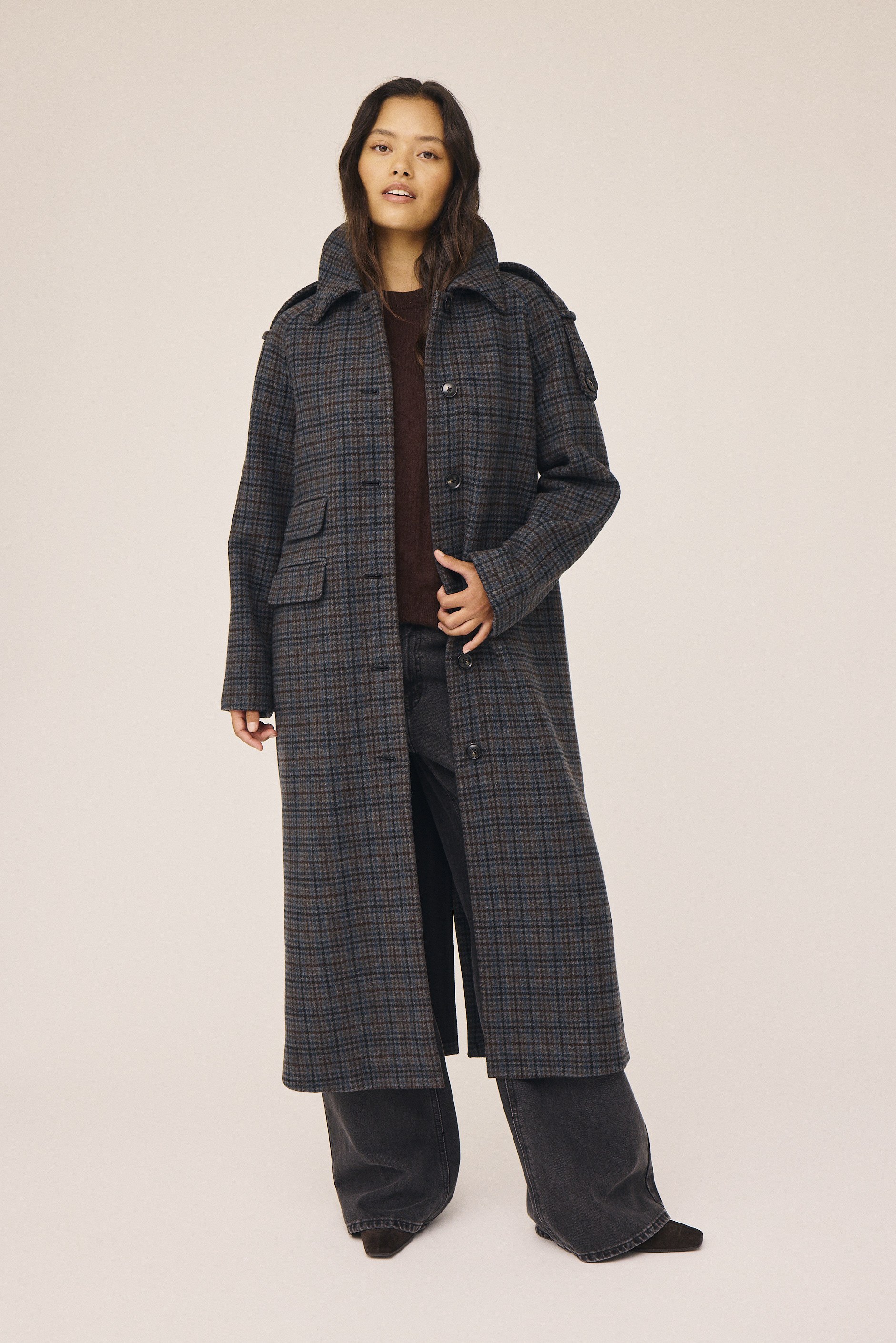 Reeva 12 Coat Wool mix GRS