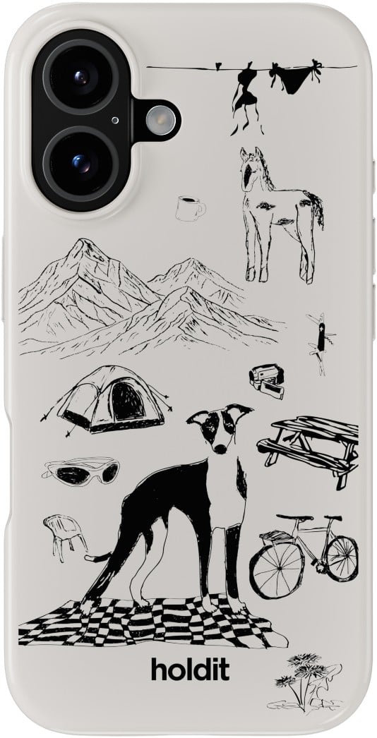 Graphic Print Case Magsafe Iphone 16 Wool Gray