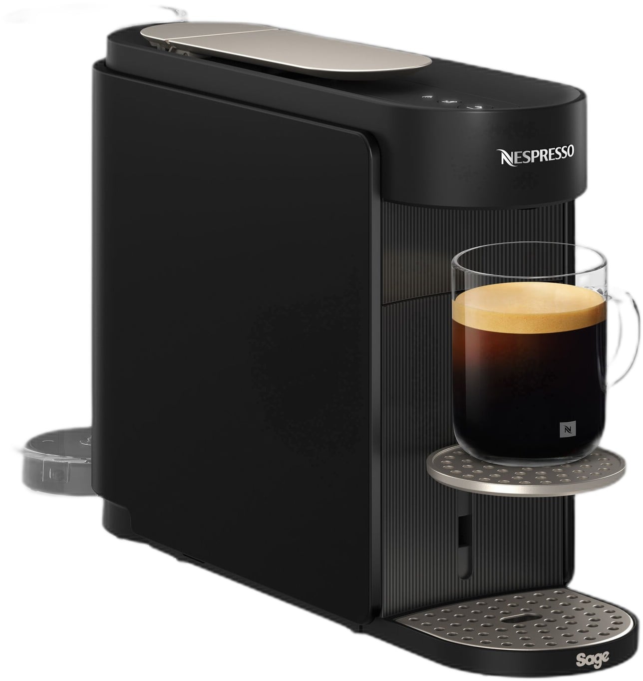Sage Snv620blk Nespresso Vertuo Up Capsule Machine Black