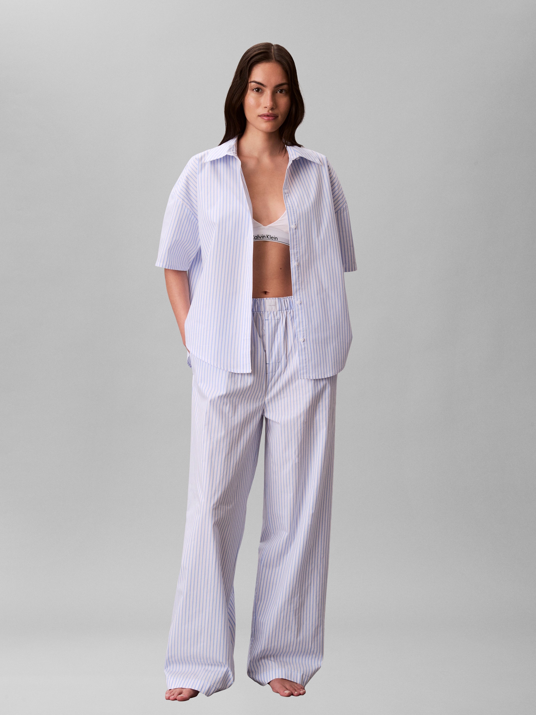 Logo Patch Poplin Pyjama Bottoms