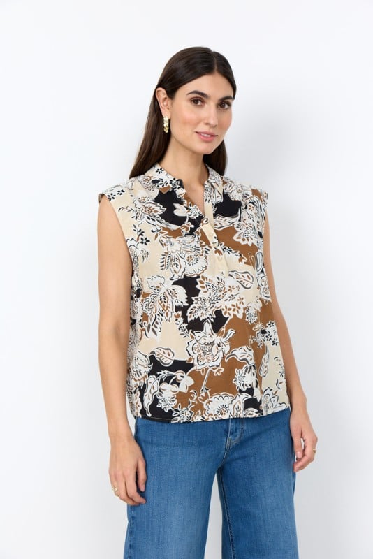 Scfaldine 1 Bluse Sort