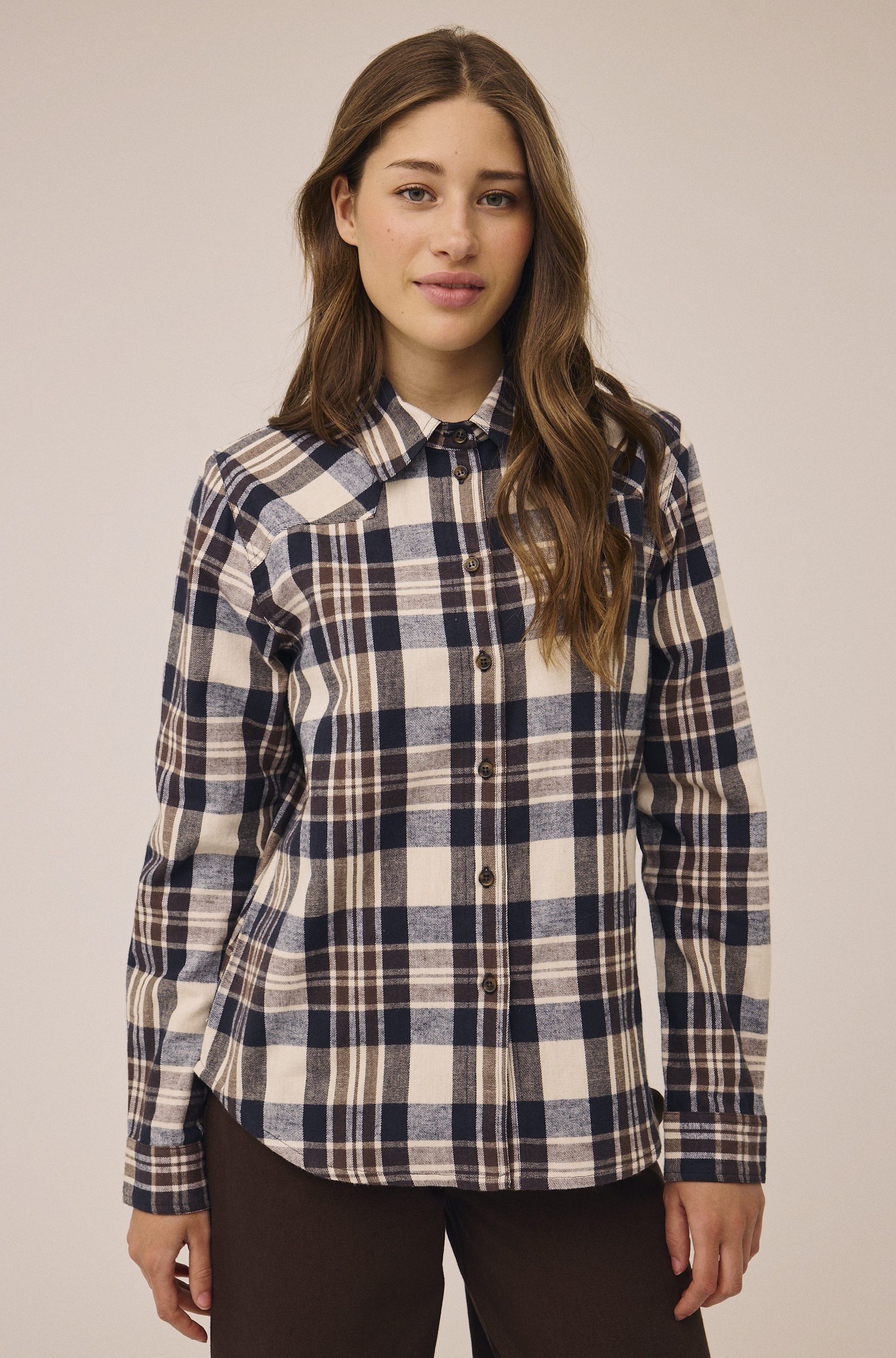 Check 1 Flannel Skjorte Gots