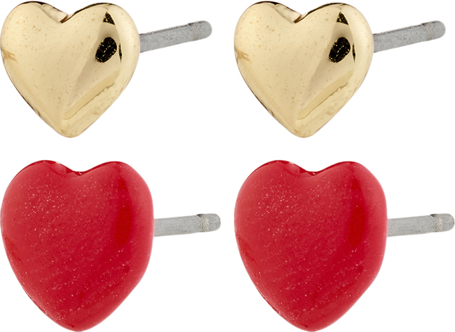 Maeve Earrings 2in-1 set, Gold-plated