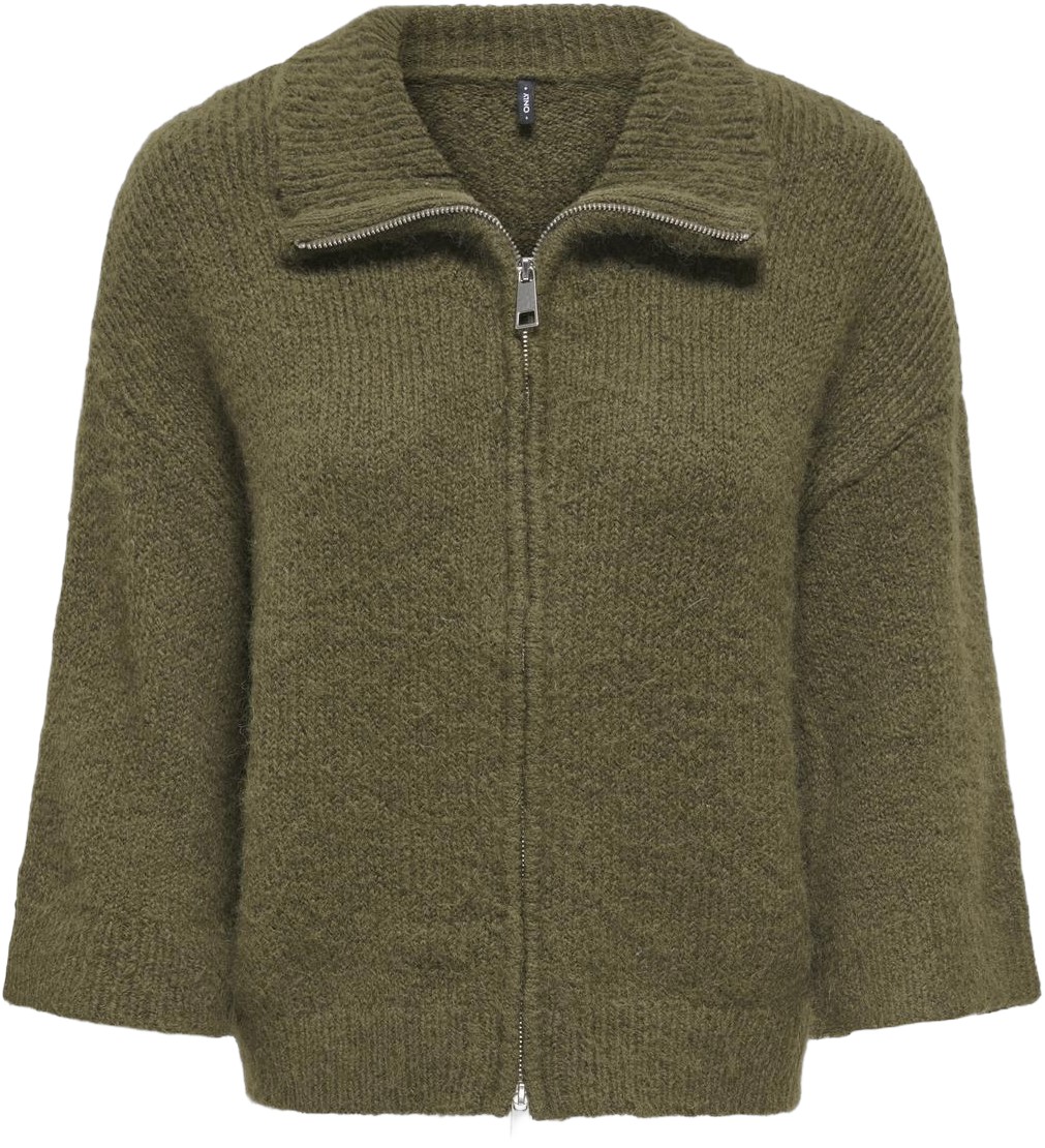 Onlmaggie 3/4 Wide ZIP Cardi CC KNT