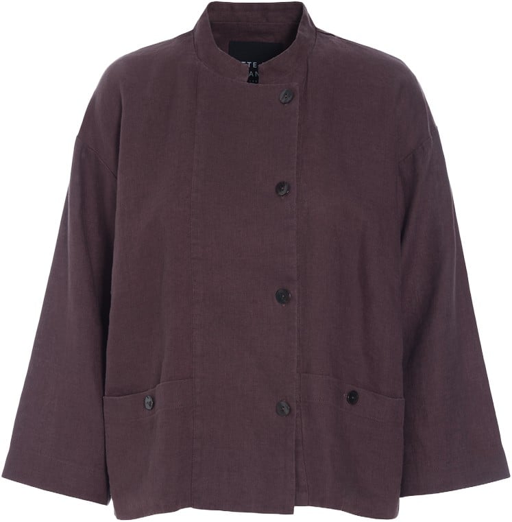 Lazy Linen Jakke med Krave