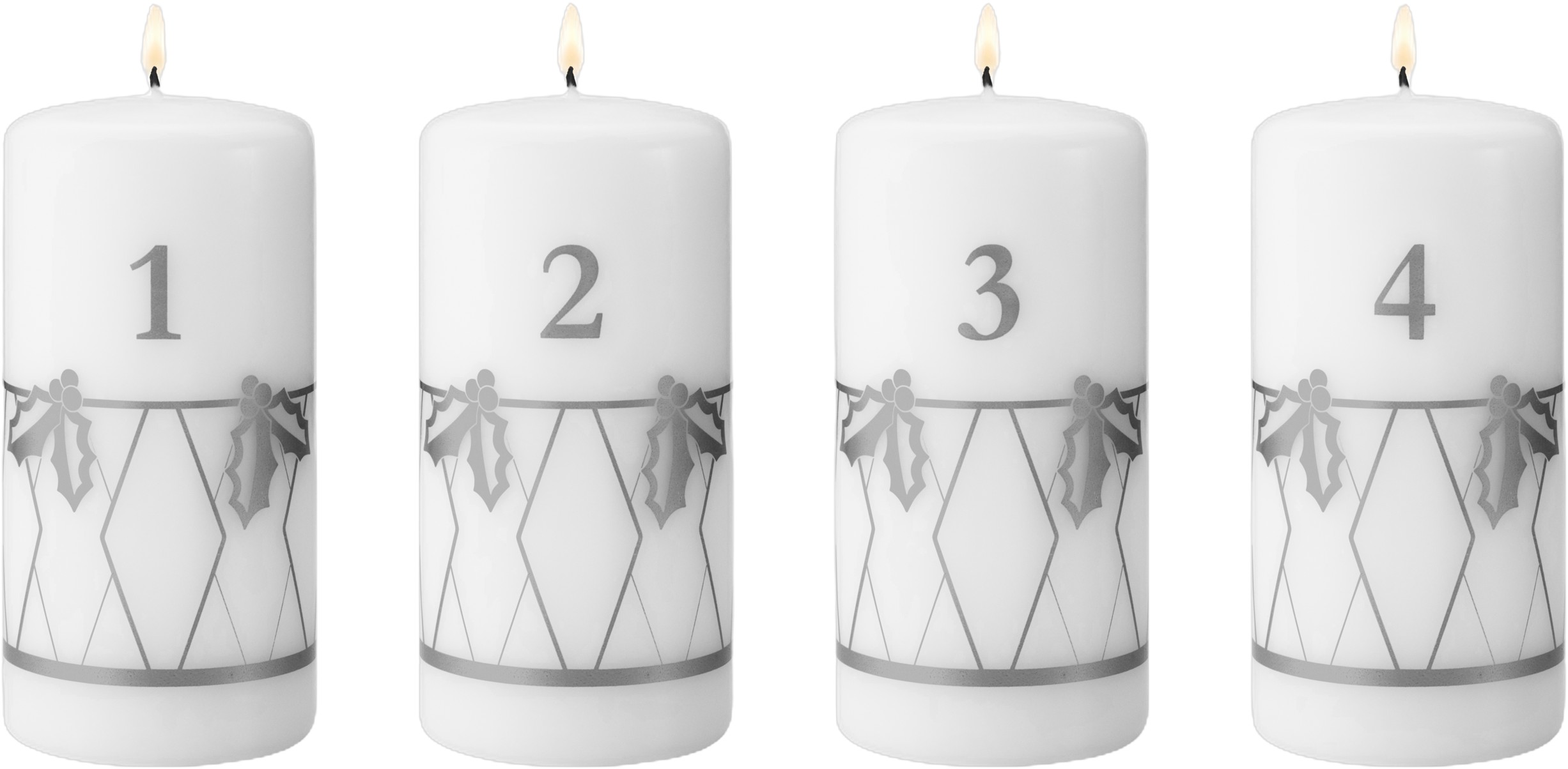 Cc26 Adventslys Sølv