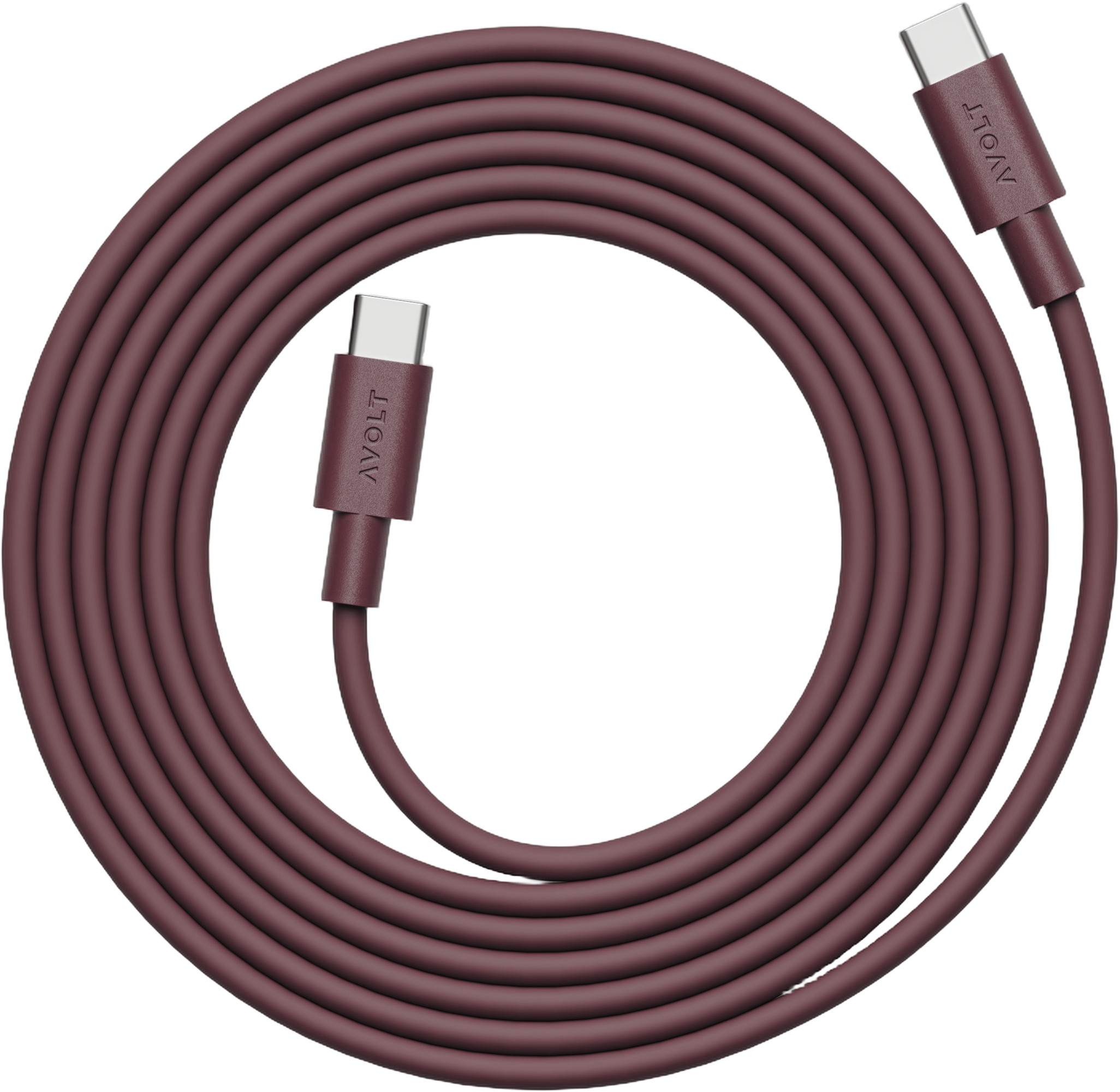Cable 1 Usb-c to Usb-c Bauhaus – Mulberry Red