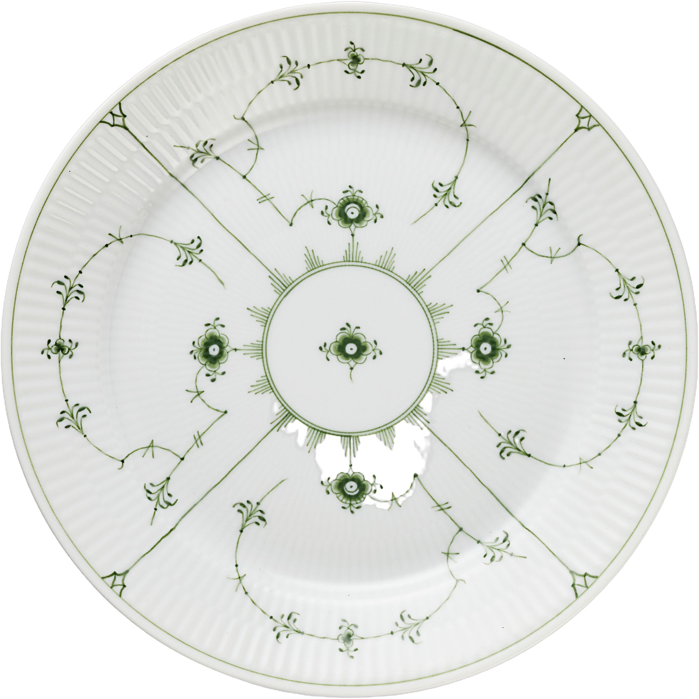 Grøn Mussel Tallerken 27cm