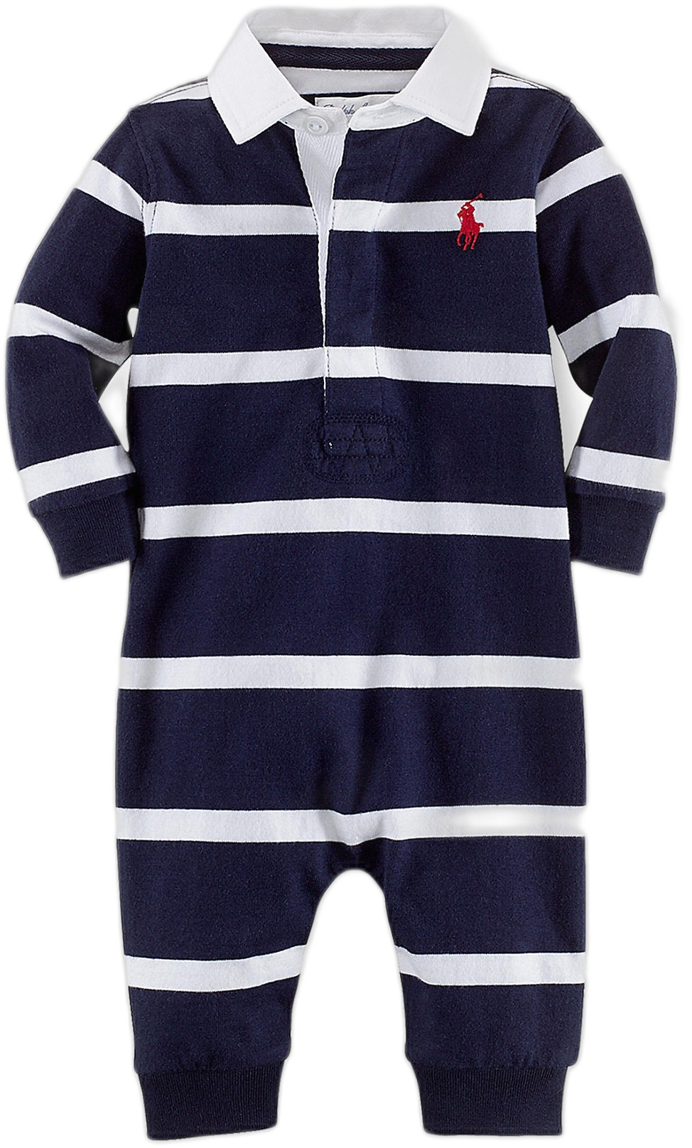 Striped Cotton Jersey Rugby Coverall