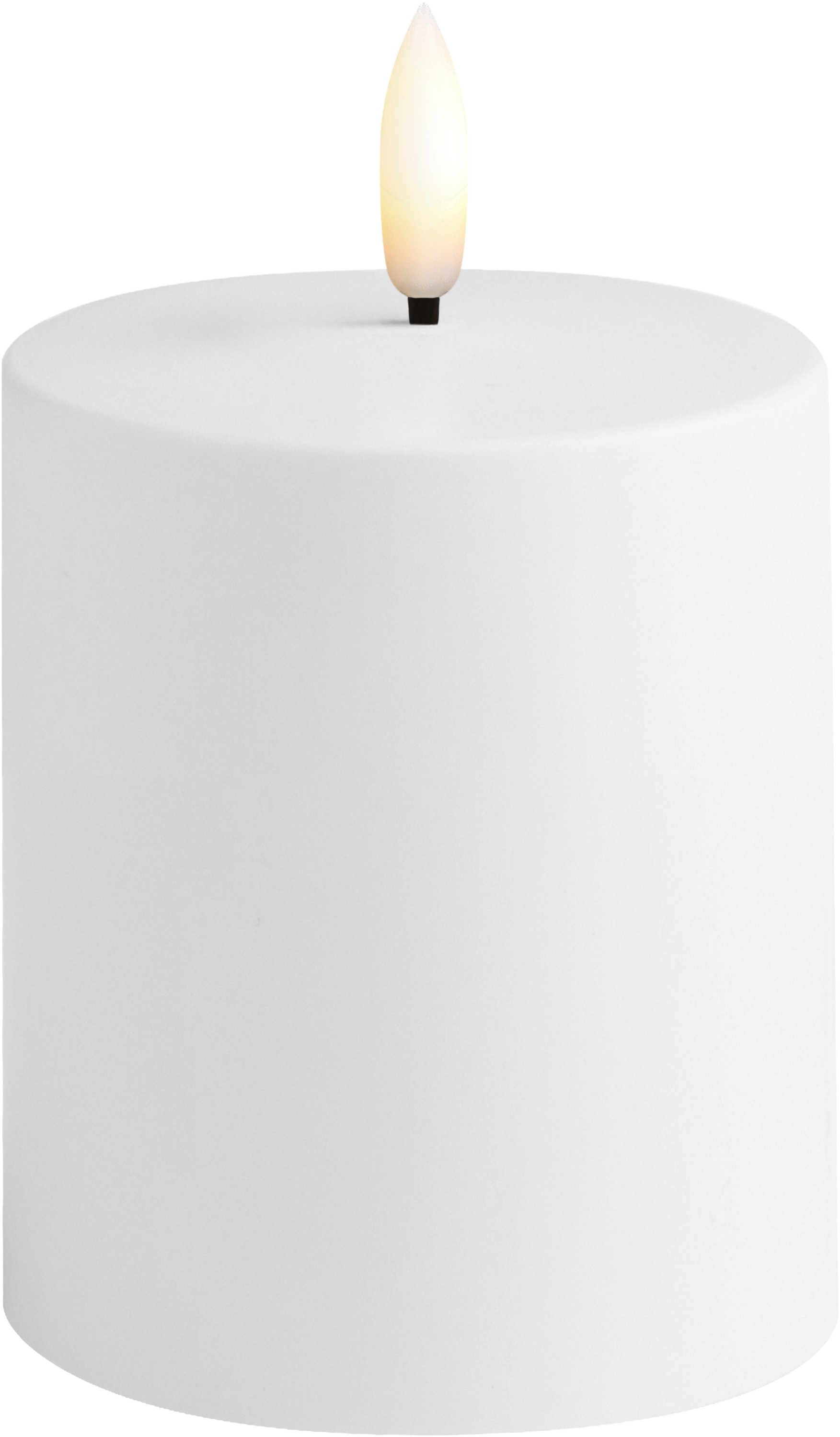 MM LED Outdoor Candle, White, 78×100 mm
