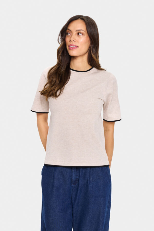 Milasz Contrast Stripe SS Pullover