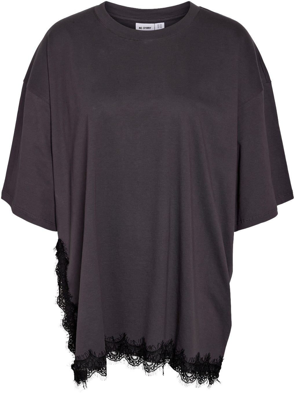 Nmeasy 2/4 Slit Lace Tshirt JRS