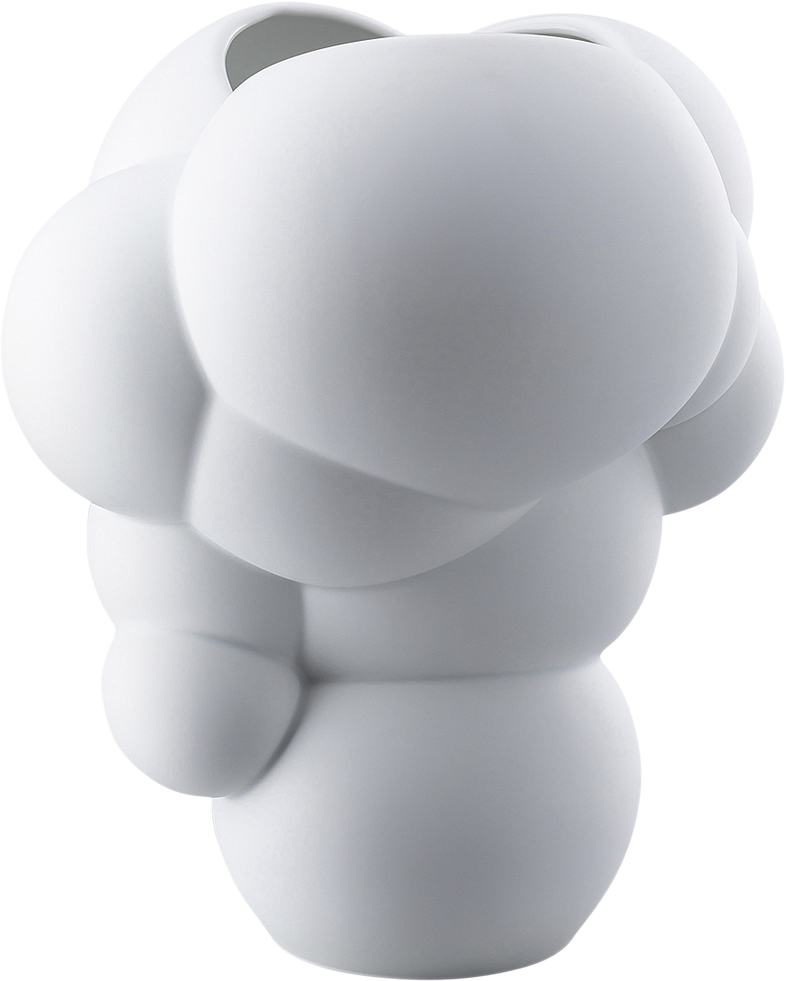 Vase 26cm, Weiss Matt, Skum