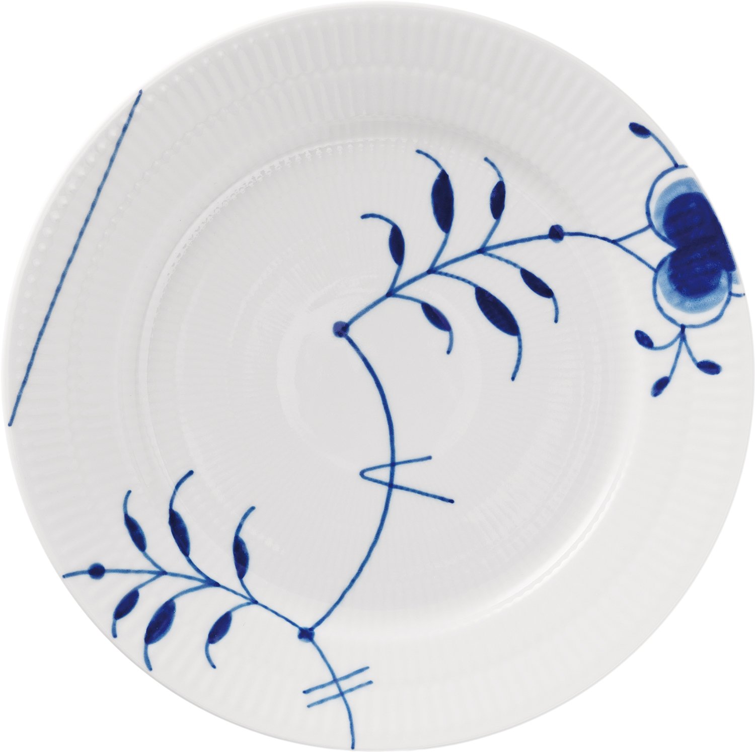 Blå Mega Riflet Tallerken Limited Edition, 22 cm. , Dekoration 9