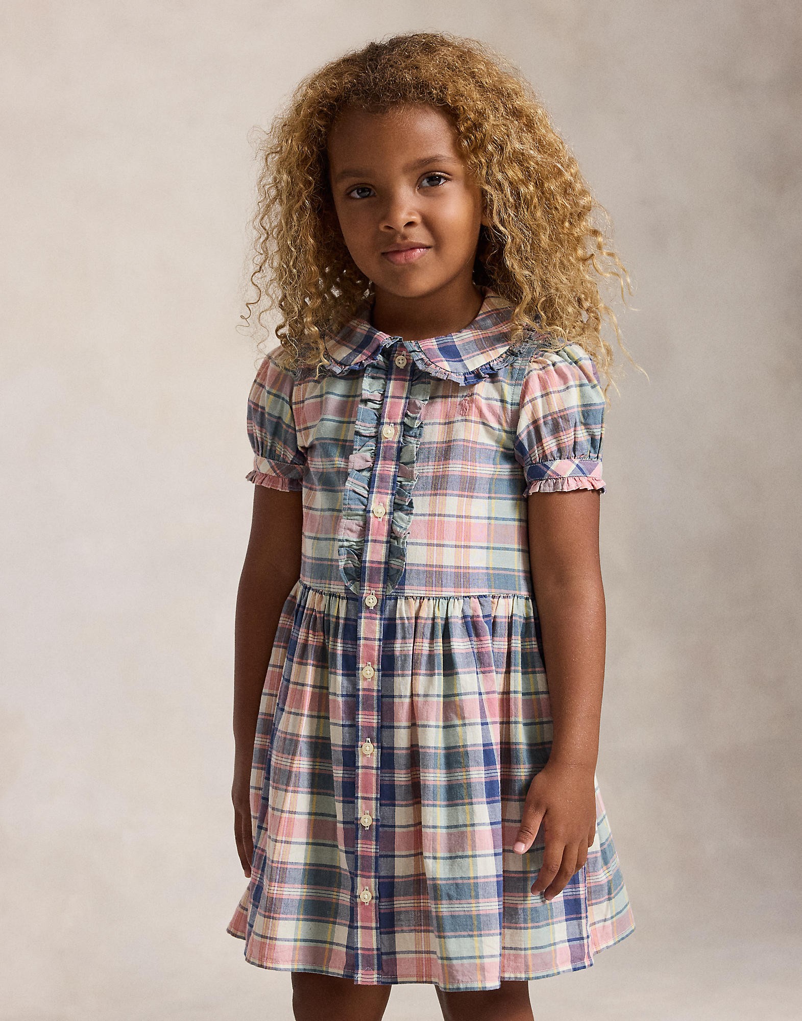 Plaid Cotton Shirtdress