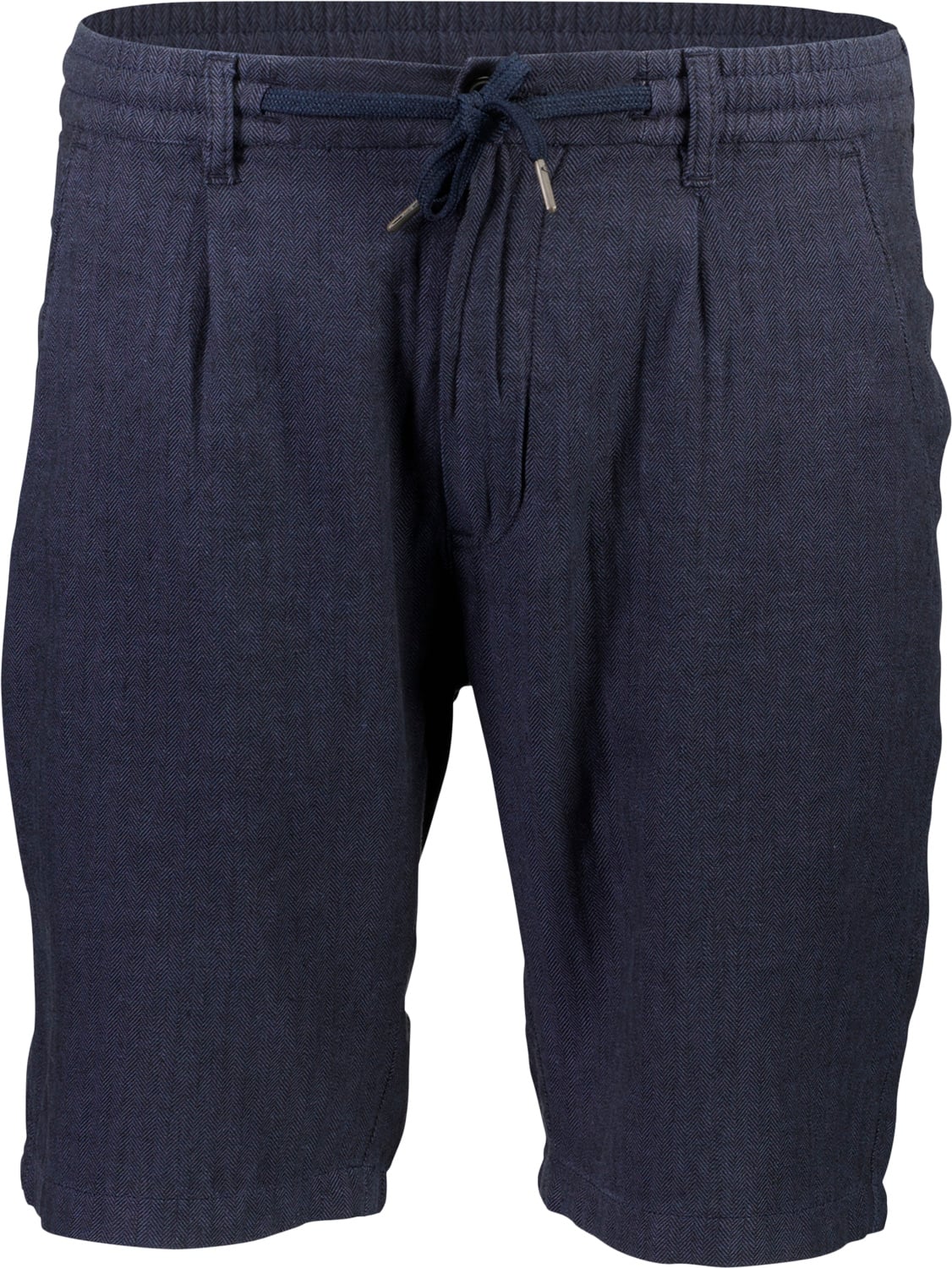 Linen Blend Herringbone Shorts