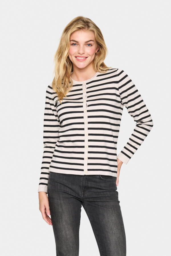 Milasz Striped Cardigan