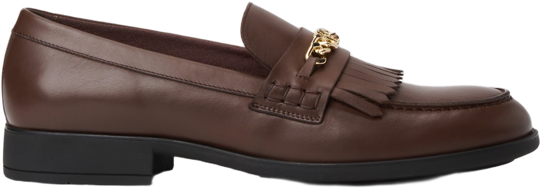 TH Chain Fringe Leather Loafer