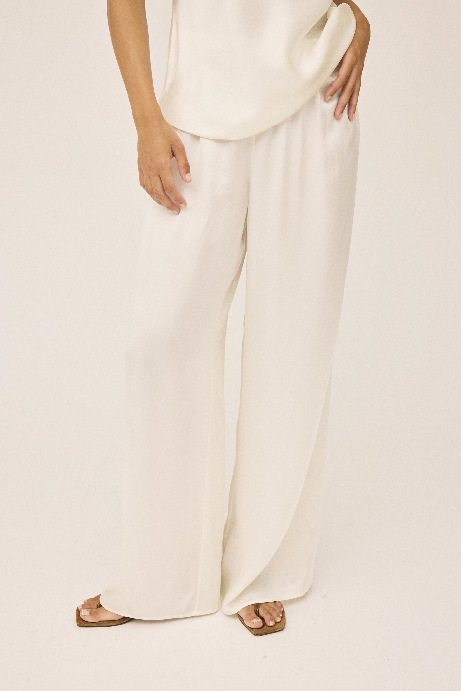 Moon 10 G Wide Pyjamas Trousers, 100% Silk