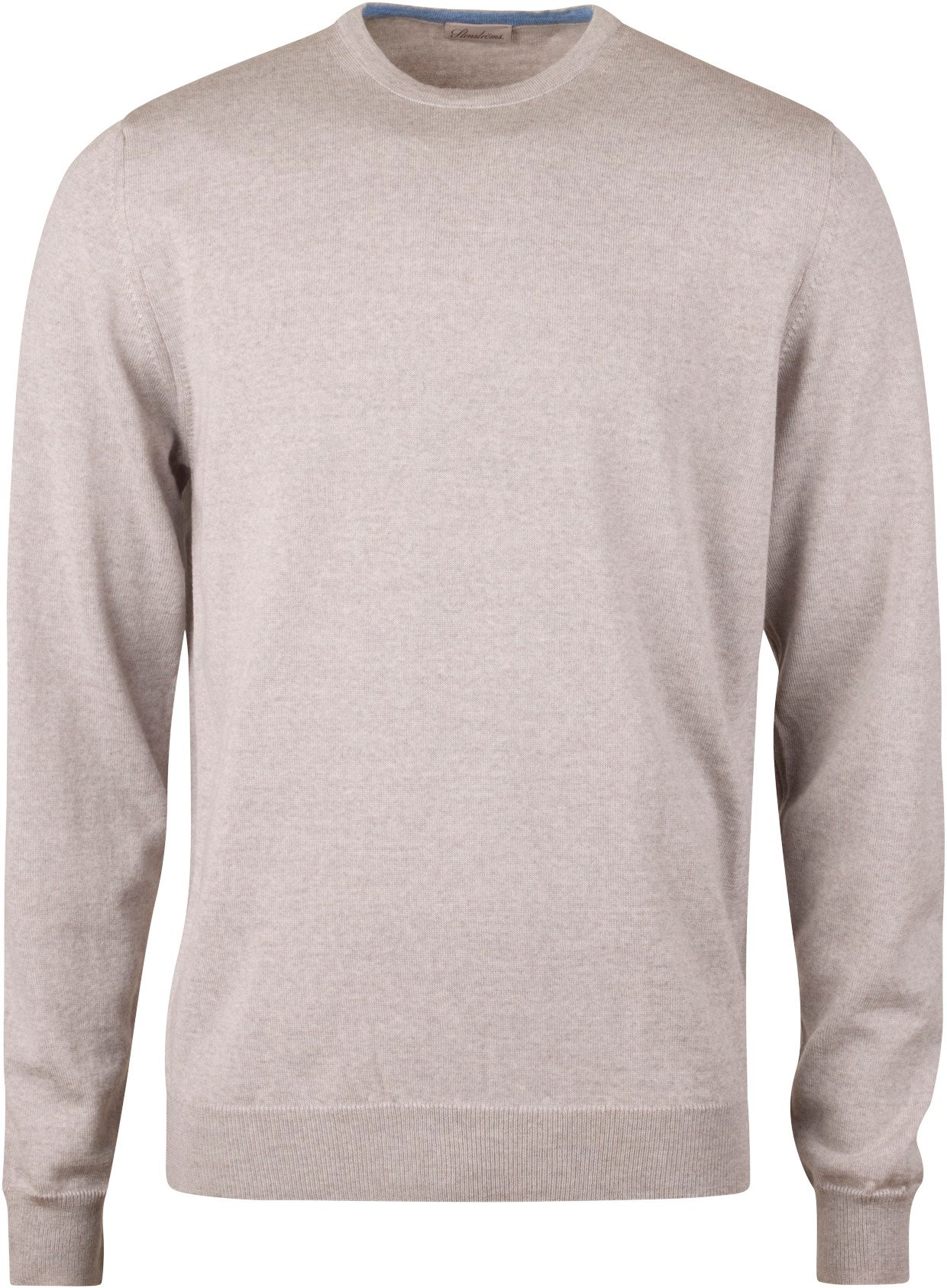 Pullover Knitted Crew Neck With Patch Merino Wool
