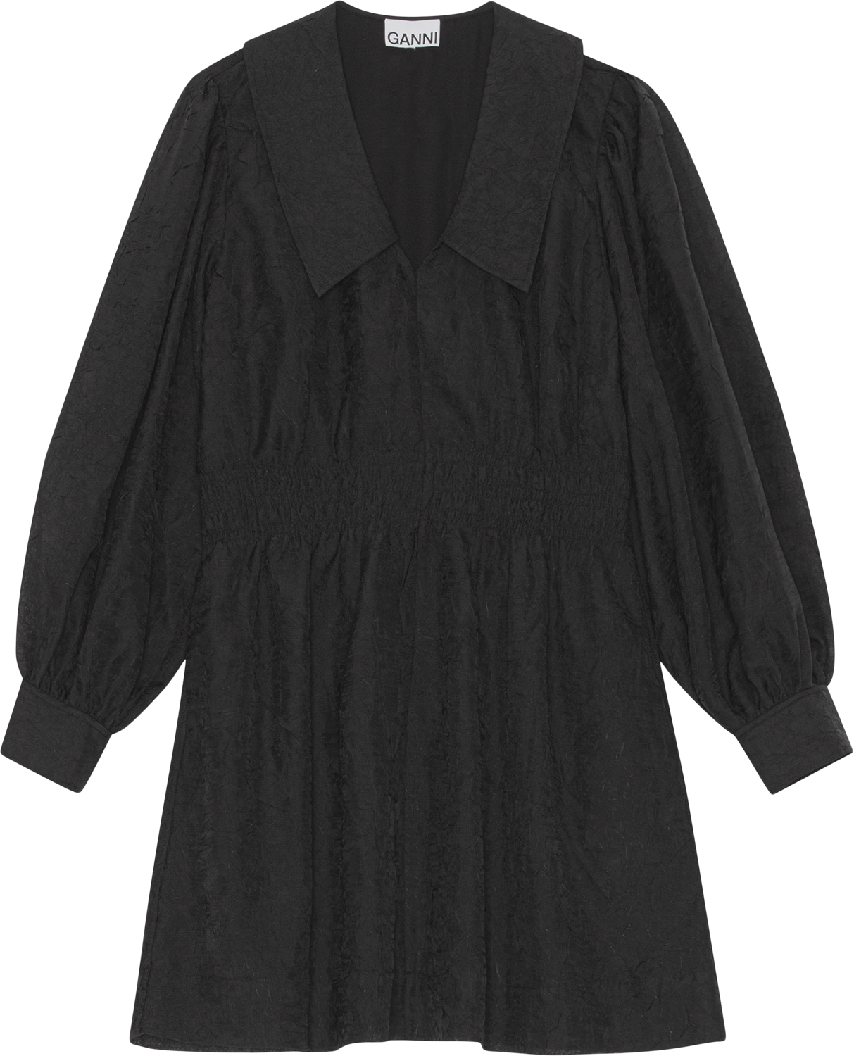 F7352 Crinkled Georgette Minikjole