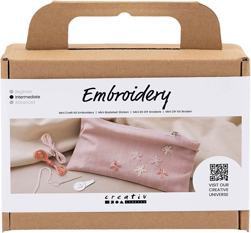Mini Diy Kit Broderi Clutch