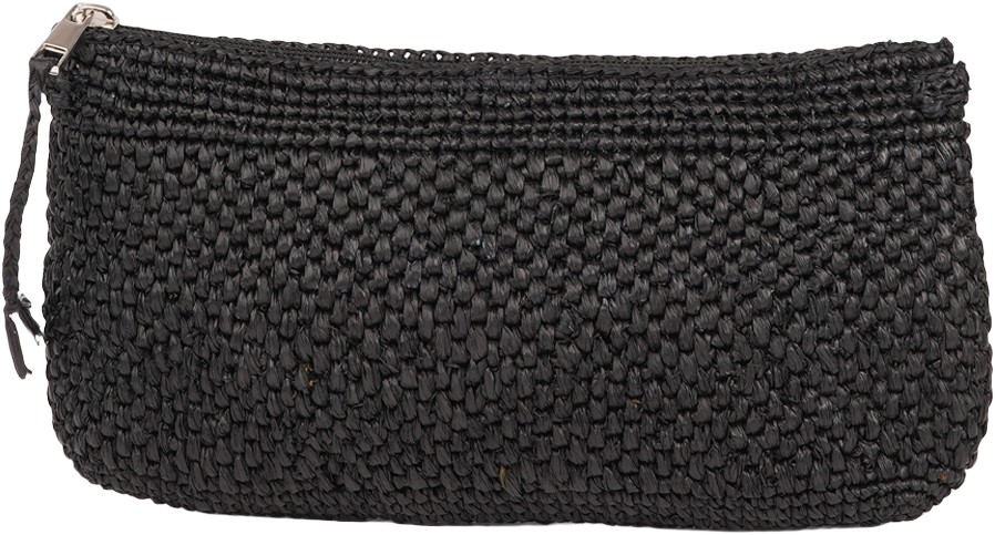 Meliso Woven Clutch With Zipper