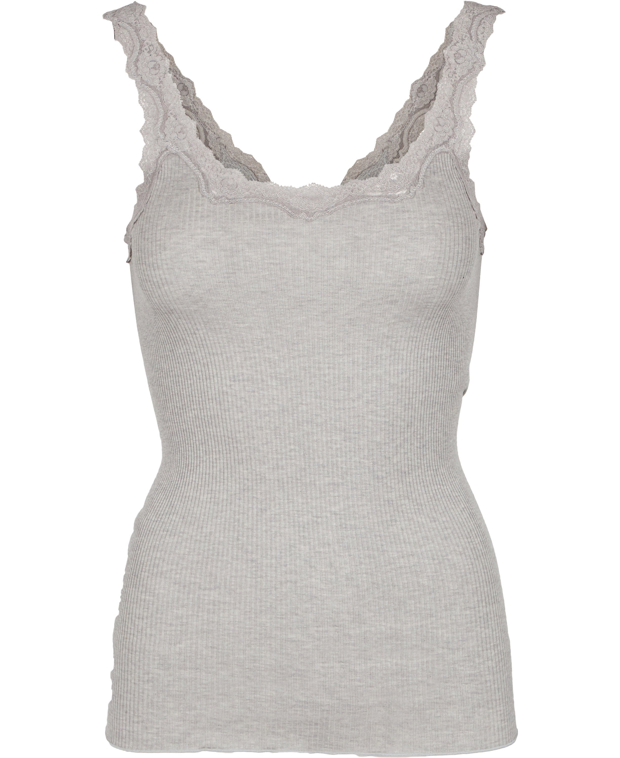 Rwbabette Silk SL Deep Back Lace Top