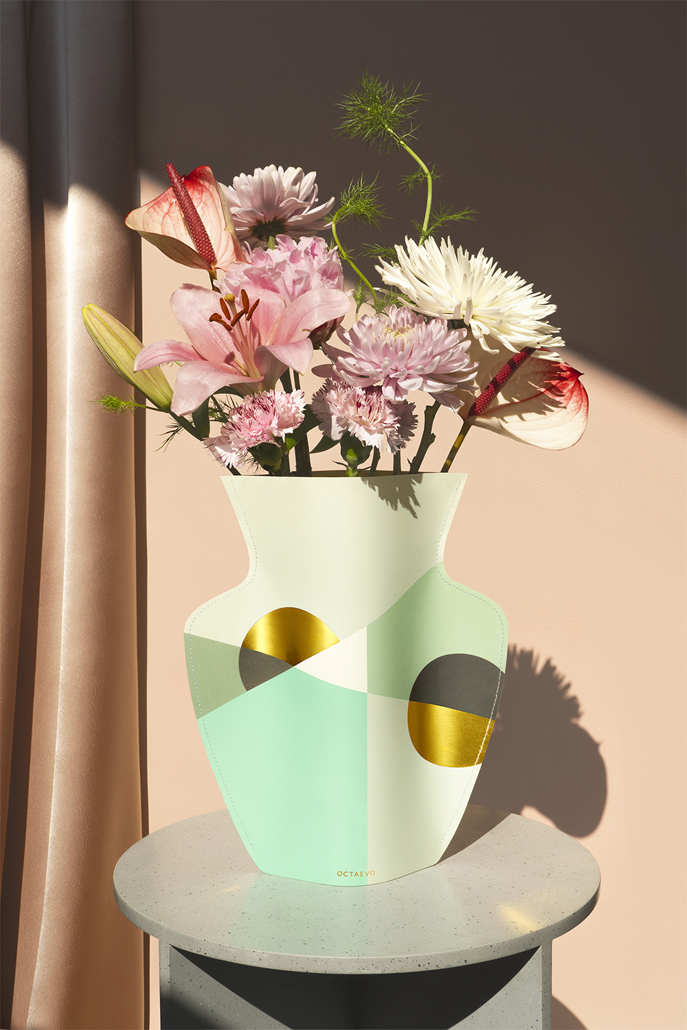 Paper Vase Siena Mint