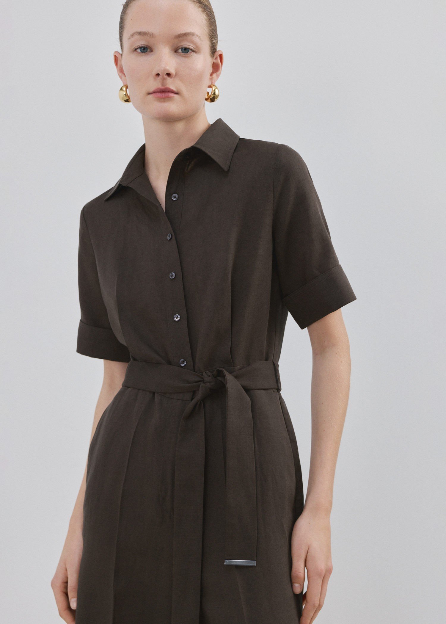 Lyocell Shirt Jumpsuit