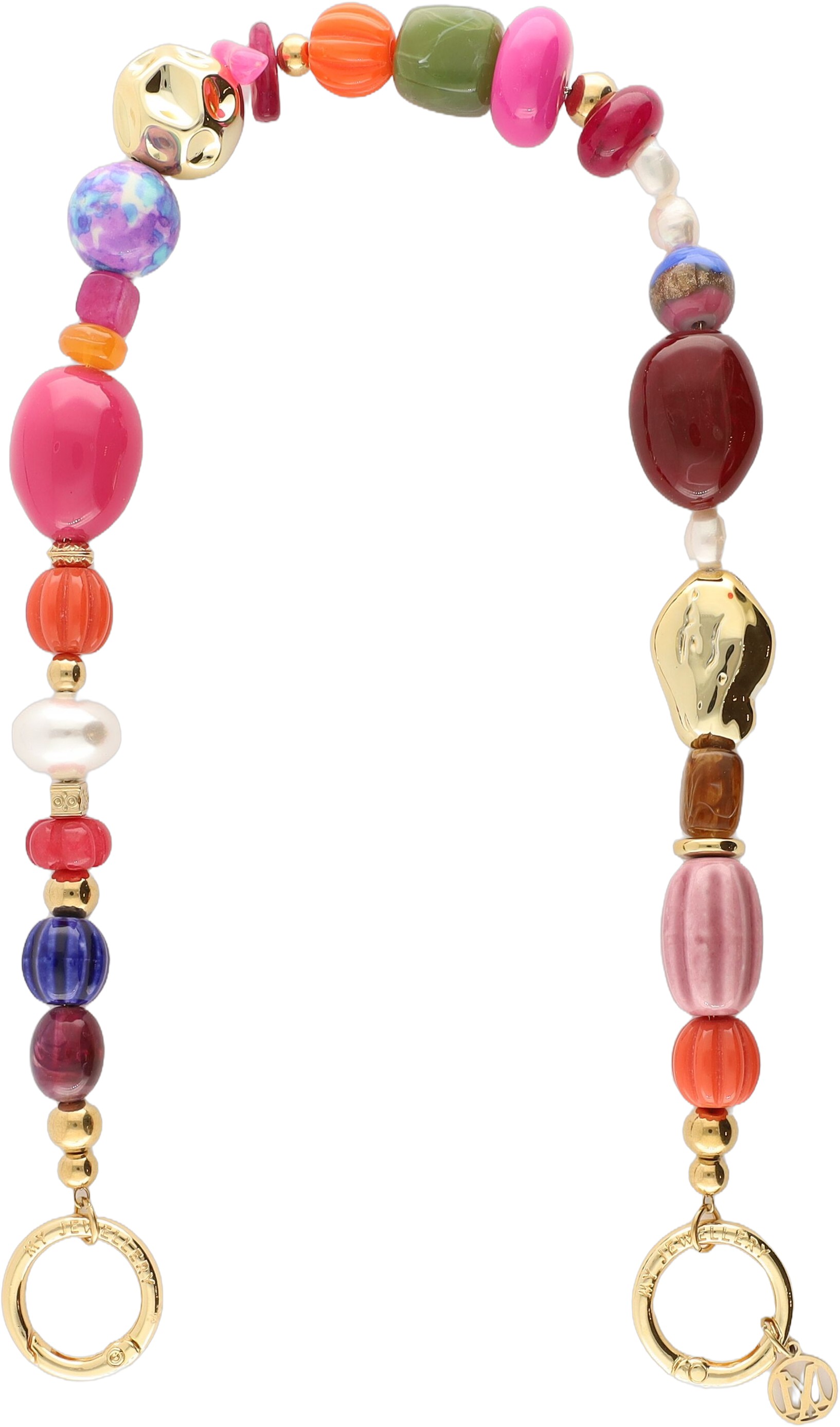 Phone Cord Chunky Beads