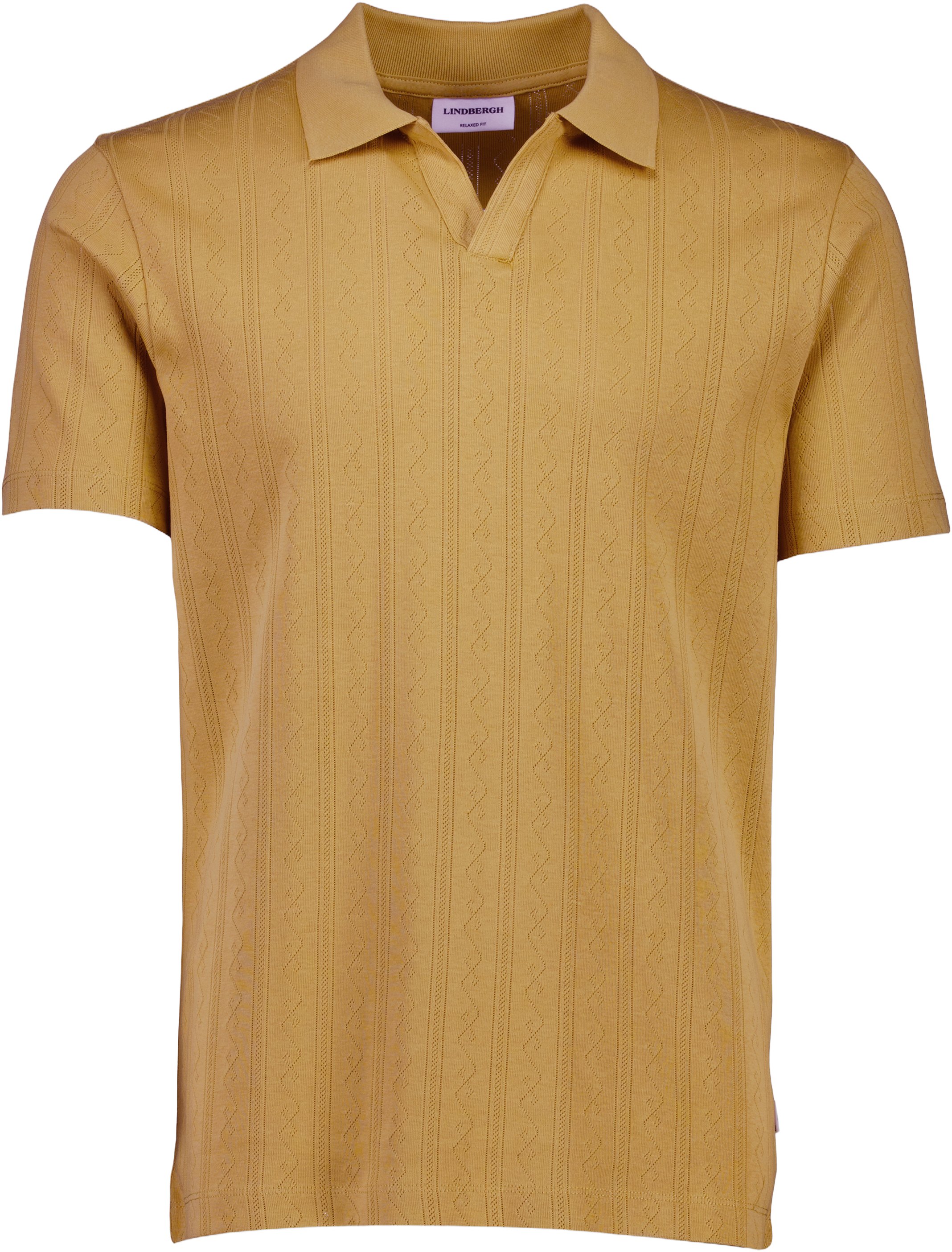 Jacquard Vneck Polo S/S