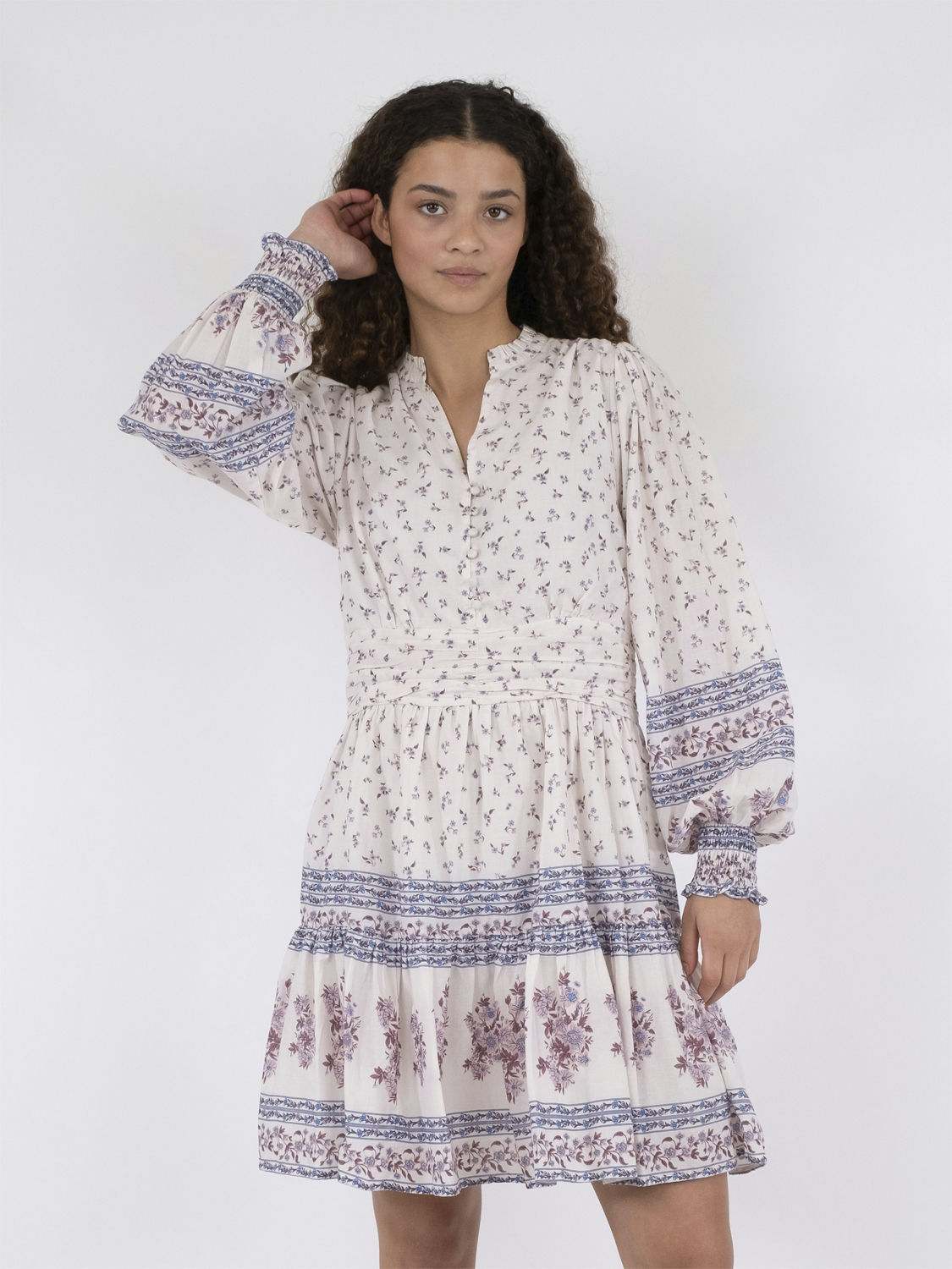 Malti Mini Border Dress