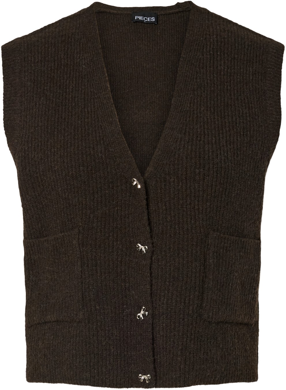 Pcsilly SL Vneck Knit Vest D2D