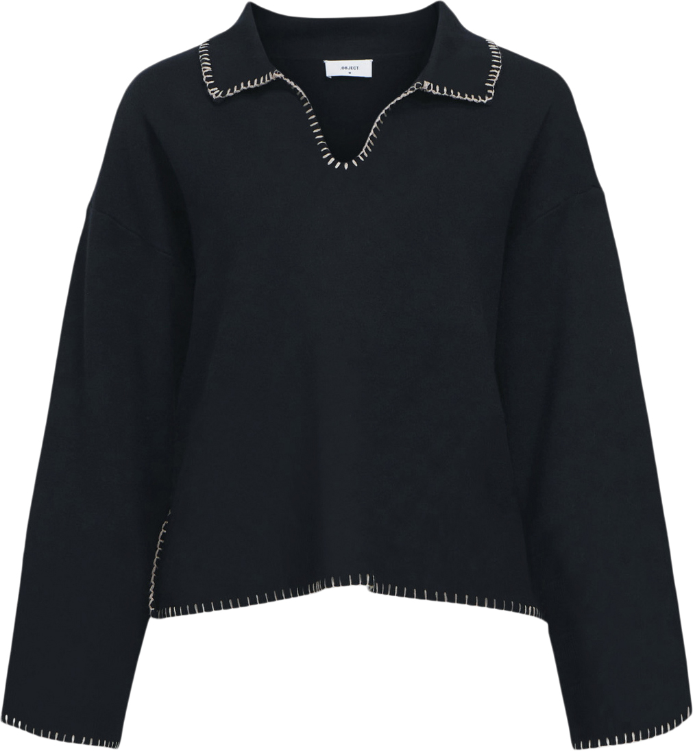 Objreynard LS Vneck Stich Pullover