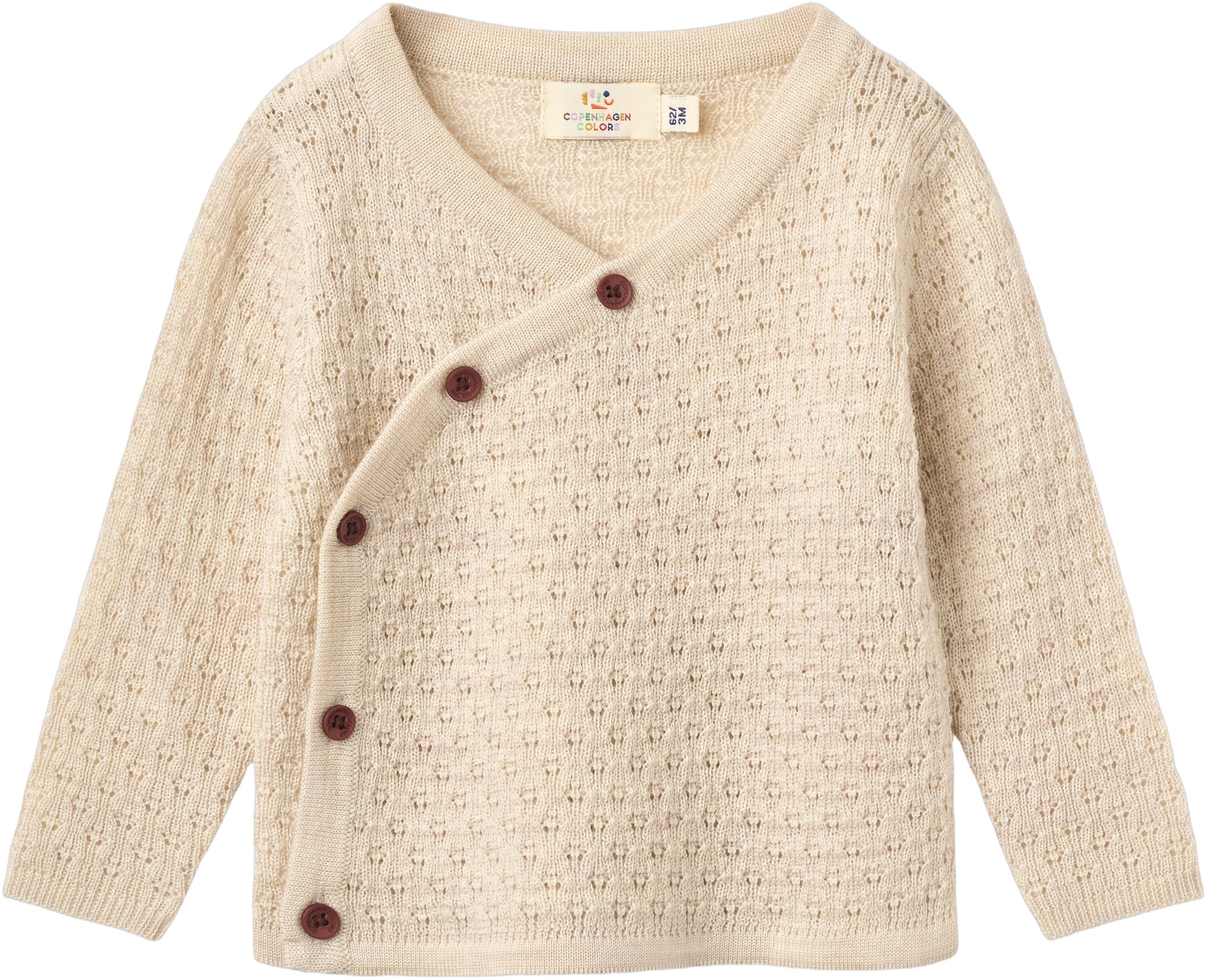 Merino Pattern Baby Crossover Cardigan