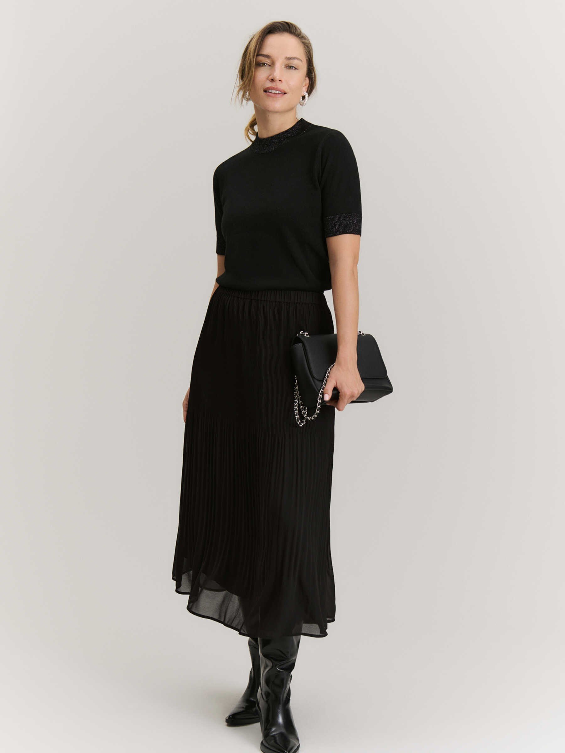 Rwsally MW Long Pleated Skirt