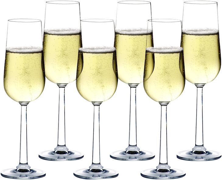 GC 6 stk. Champagneglas, 24 cl