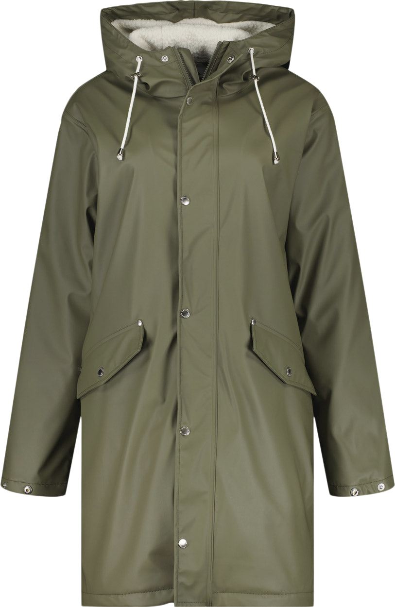 Pile Lined Pu Regnjakke