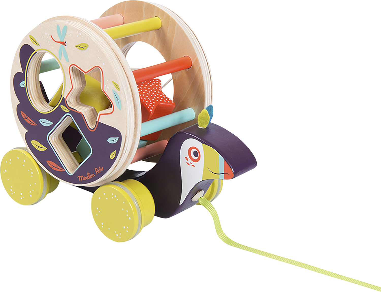 Moulin Roty Træklegetøj - Tukan Puttekasse