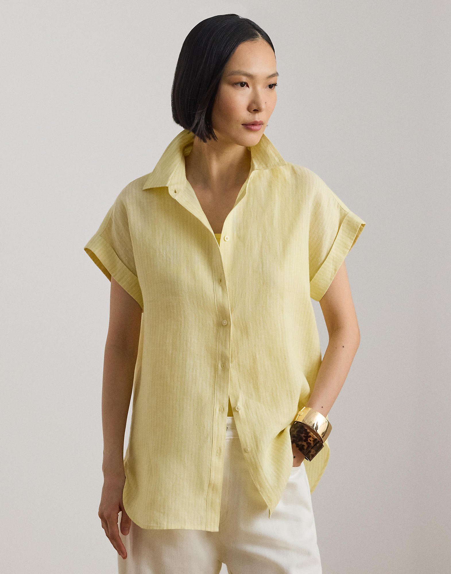 Relaxed Fit Striped Shortsleeve Shirt