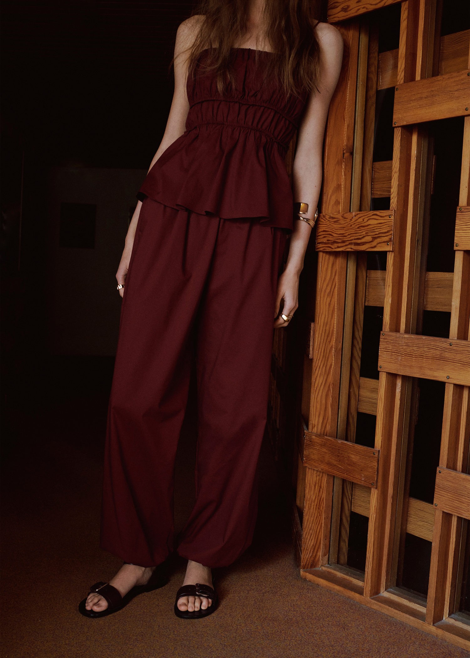 Balloonstyle Trousers With Elastic