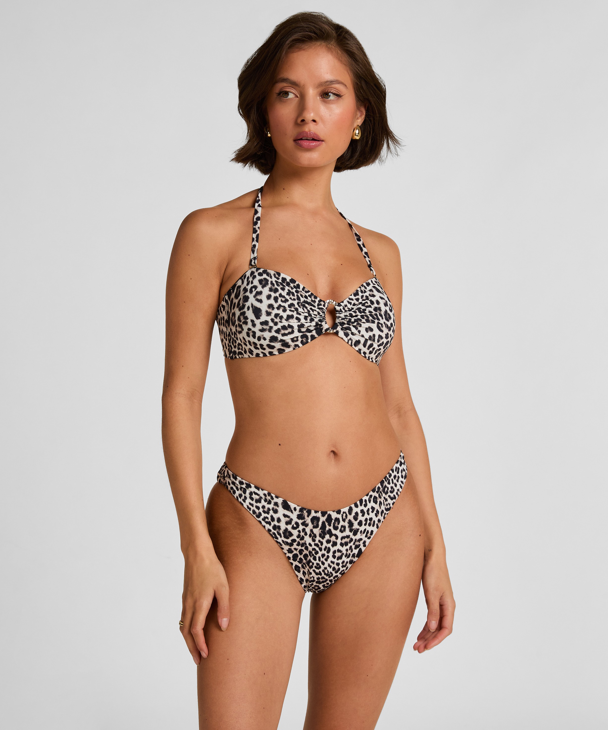 Highleg Bikini Bottom Leopard - Køb til DKK 119 - Spar 30%