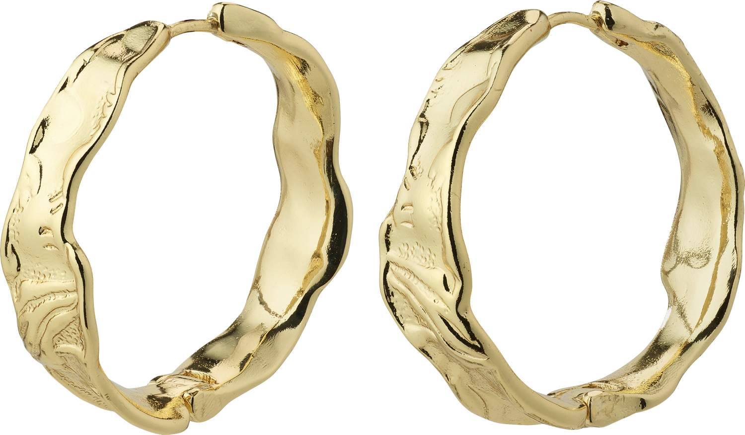 Julita Recycled Hoop Earrings Goldplated