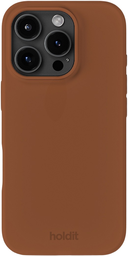 Silicone Case Iphone 16 Pro Almond Brown