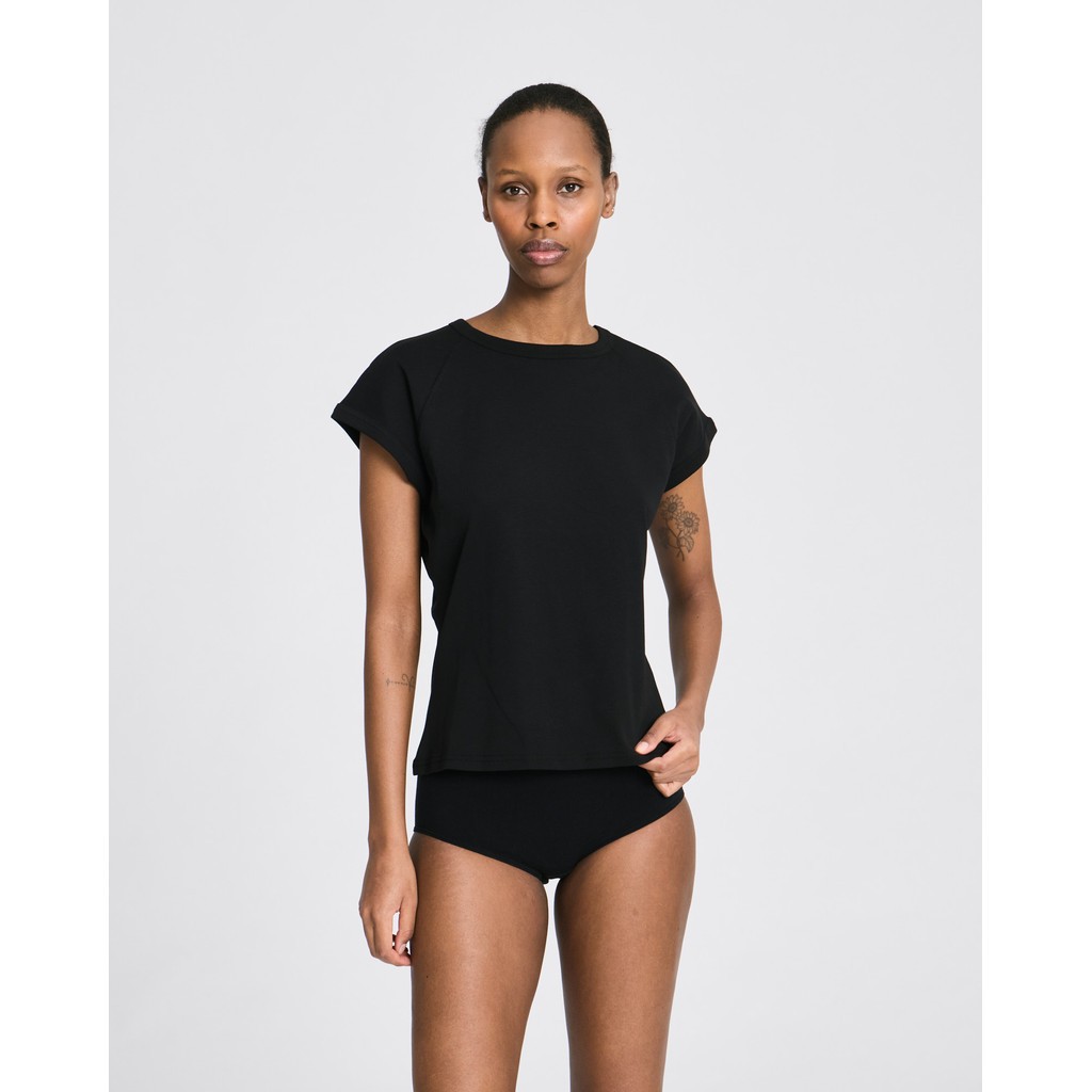 Malou S/S Cotton 1×1 Rib Tee Gots